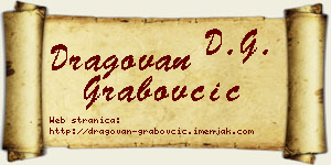 Dragovan Grabovčić vizit kartica